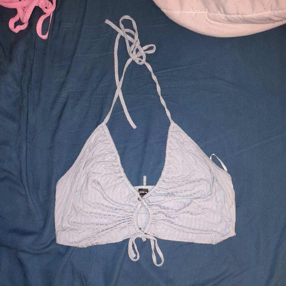 Blue party top